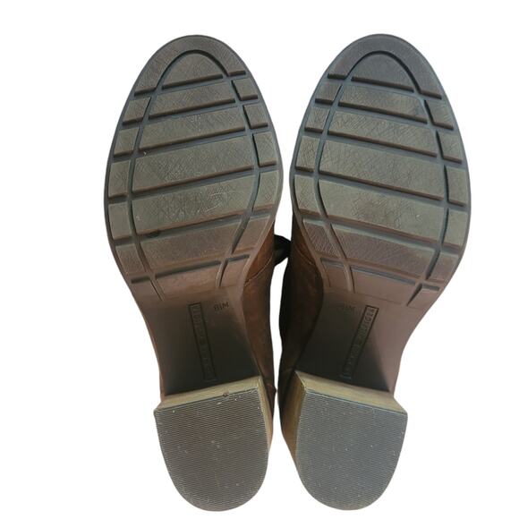 Tommy Hilfiger Ankle Booties Saddle Leather/Suede 3" Heel Women's Size 8.5 - Picture 9 of 11